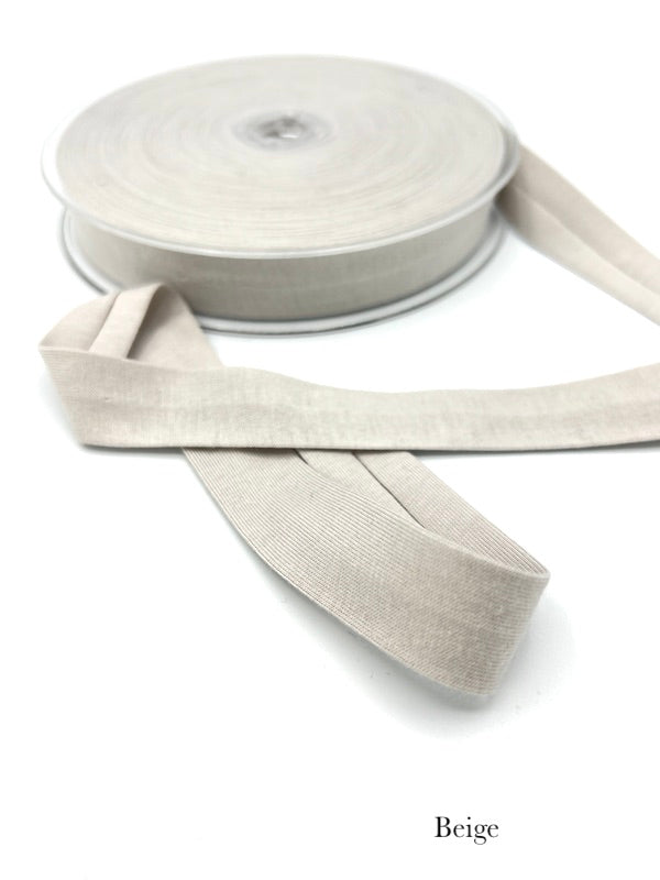 Knit Bias Tape - Cotton - 20mm (3/4") - Various Colors