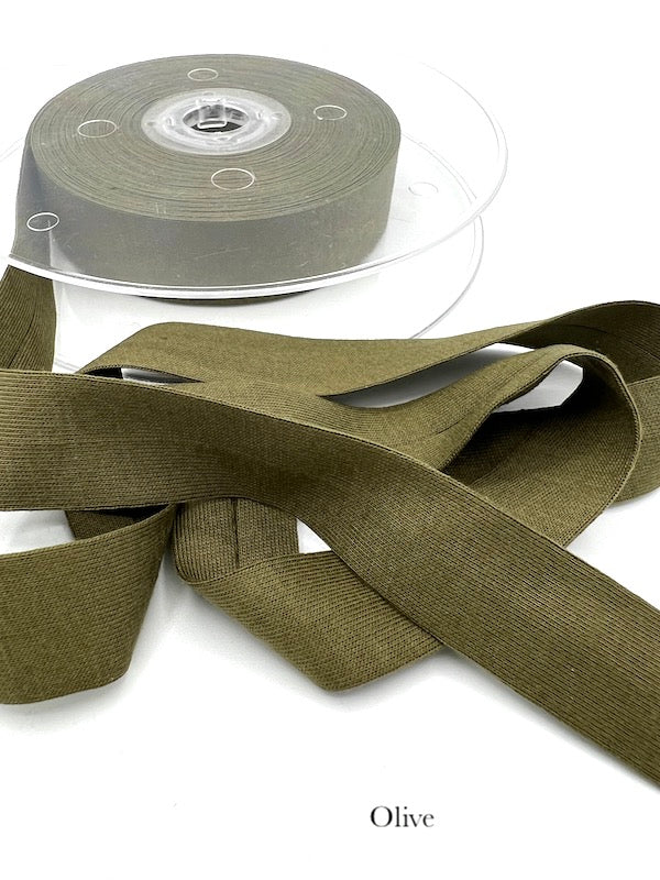 Knit Bias Tape - Cotton - 20mm (3/4") - Various Colors