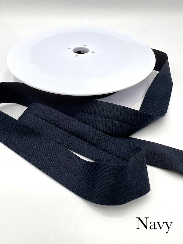 Knit Bias Tape - Cotton - 20mm (3/4") - Various Colors