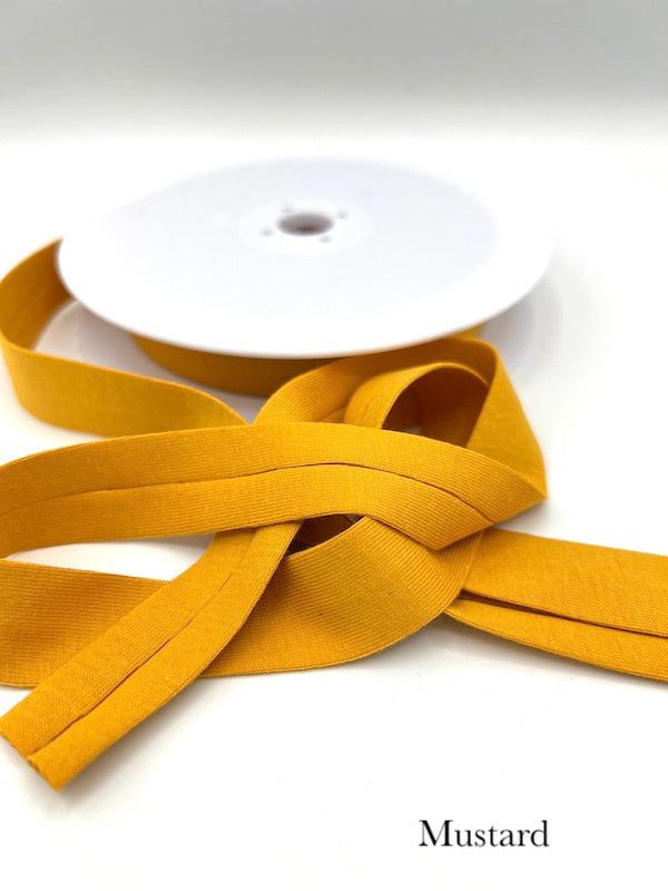 Knit Bias Tape - Cotton - 20mm (3/4") - Various Colors
