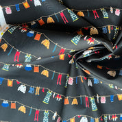 Hokkoh - Cotton Lawn - Laundry Line with Cats