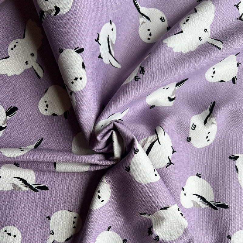 Cosmo - Cotton Oxford - Lavender Snowbird Scatter