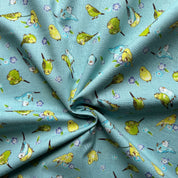 Cosmo - Cotton Sheeting - Budgie/Parakeet Scatter