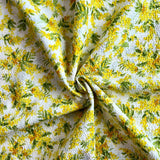 Kokka - Cotton Seersucker - Ripple Mimosa - White
