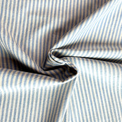 Cosmo - Yarn-Dyed Narrow Stripe Cotton - Sky