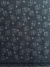 Sevenberry - Cotton Sheeting - Kasuri Faux Ikat - Navy