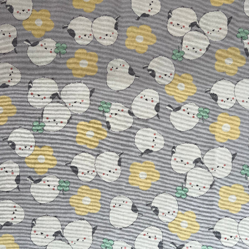 Kokka - Cotton Oxford - Snow Bird Scatter