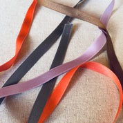 Double Face Cotton Satin Ribbon - 10mm (3/8") - Various Colors
