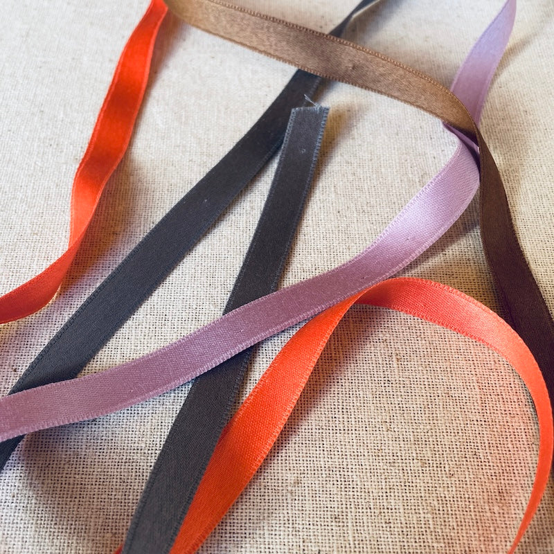 Double Face Cotton Satin Ribbon - 10mm (3/8") - Various Colors