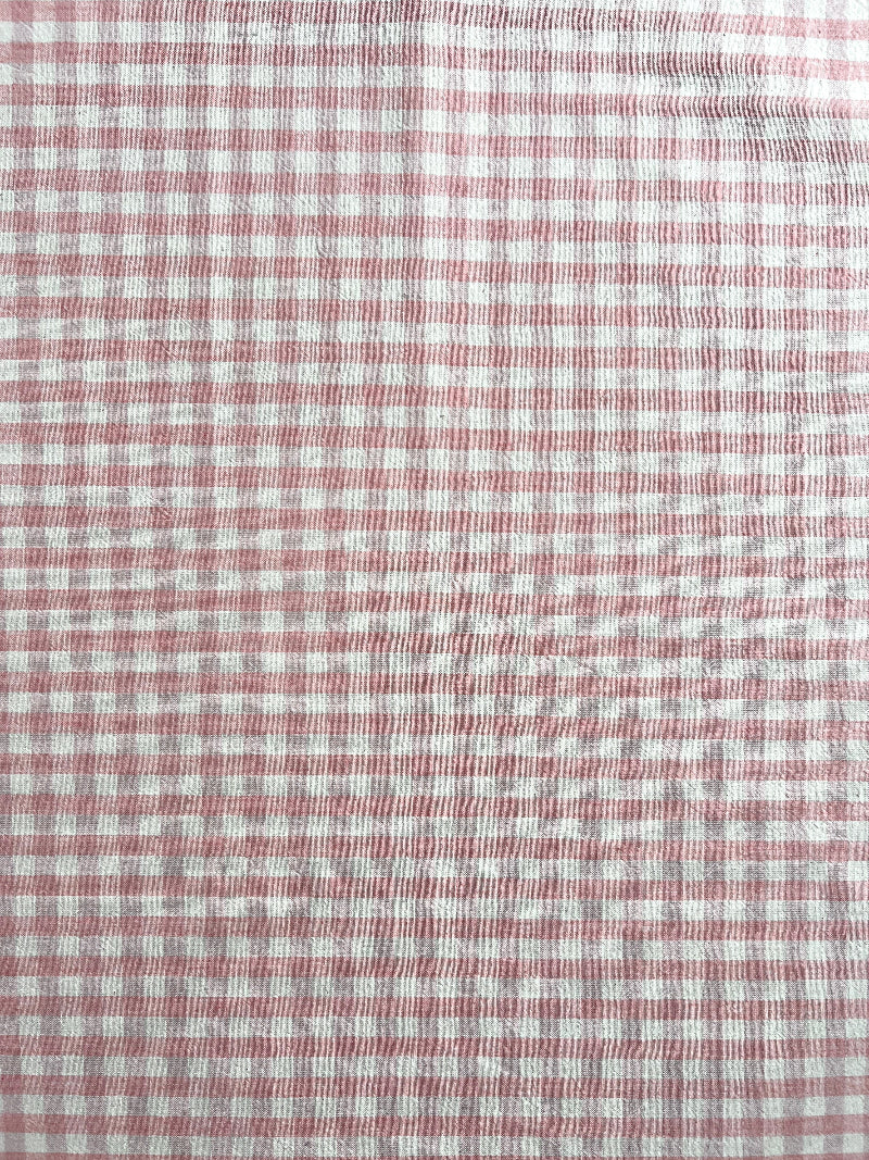 Cosmo - Yarn-Dyed Gingham Plaid Cotton - Pink
