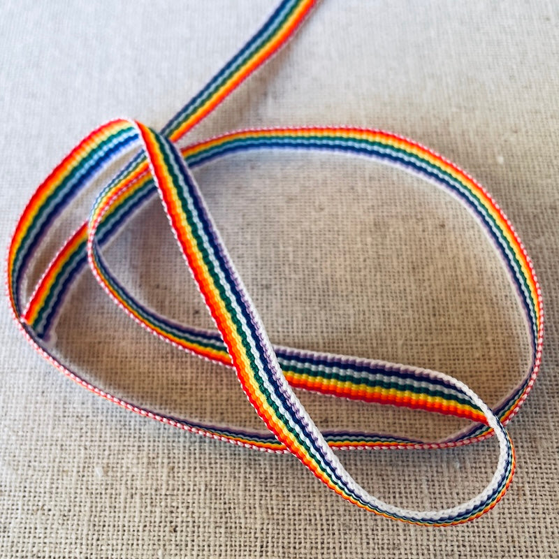 Rainbow Grosgrain Ribbon - Various Sizes