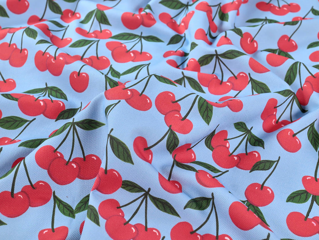 Fabric Godmother - Cotton Denim - Mon Cheri - Blue