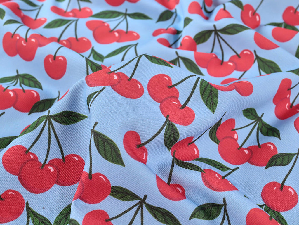 Fabric Godmother - Cotton Denim - Mon Cheri - Blue