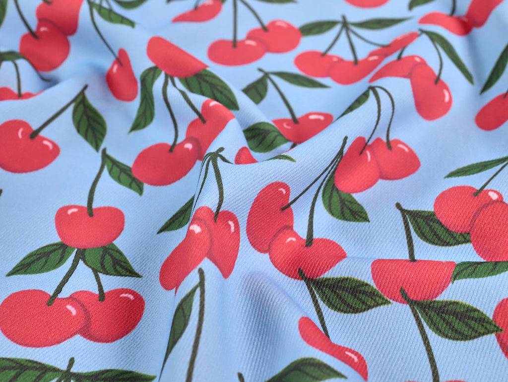 Fabric Godmother - Cotton Denim - Mon Cheri - Blue