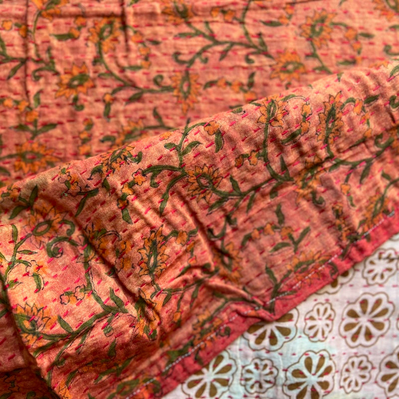 Windham - Kantha - Vine - Persimmon