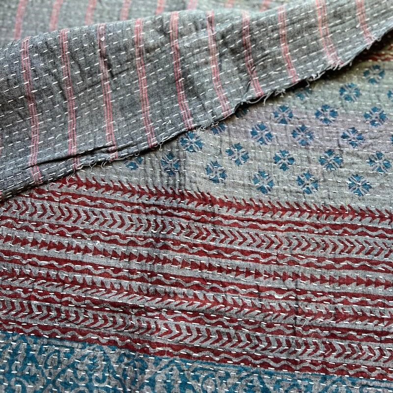 Windham - Kantha - Broad Stripe - Charcoal
