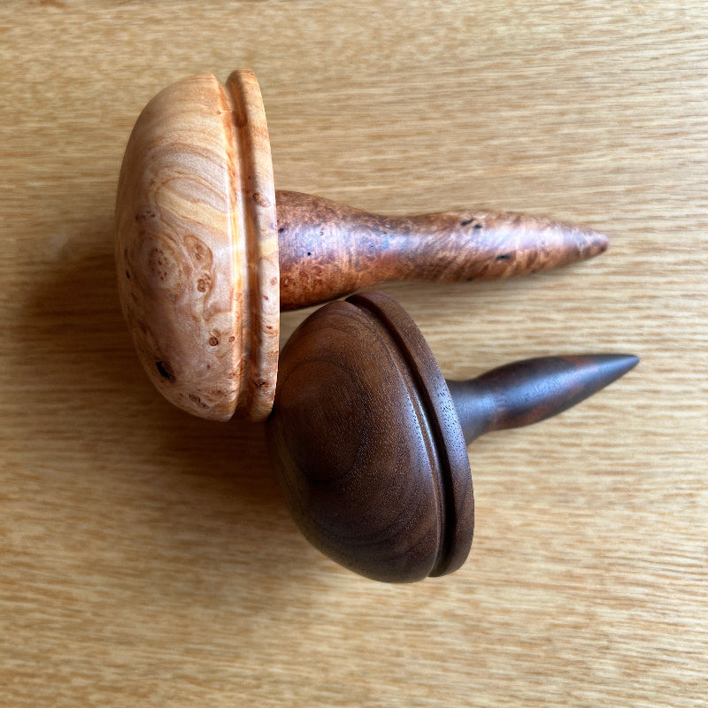 Hand-Turned Wooden Darning Mushrooms - Multiple Sizes
