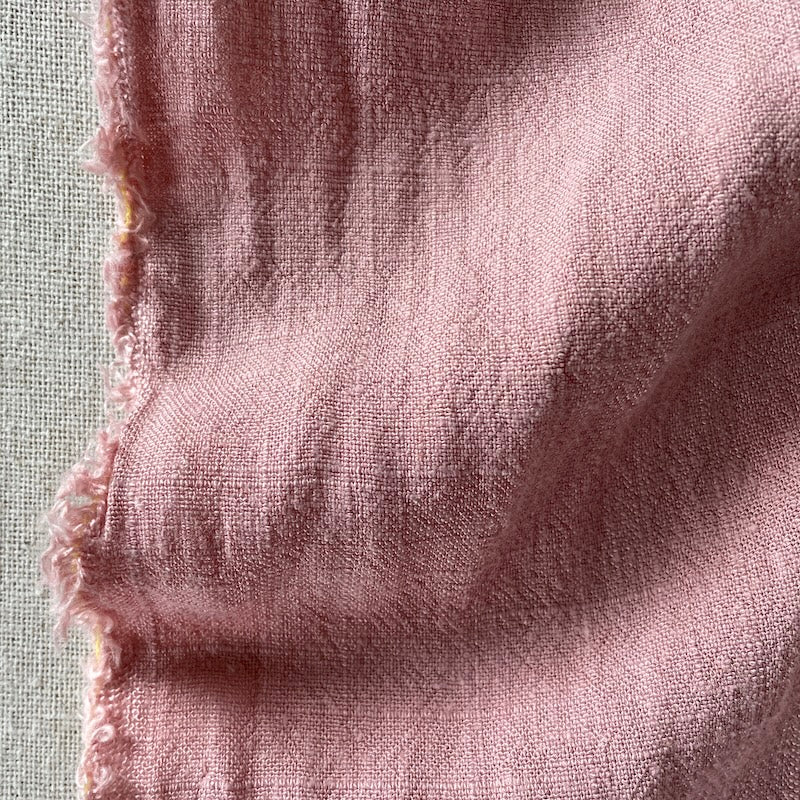 Rayon Linen Slub - Rose