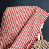 Diamond Textiles - Americana - Vintage Stripe - Tea Dye Red and Black Dobby