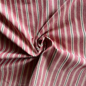Diamond Textiles - Americana - Vintage Stripe - Tea Dye Red and Black Dobby
