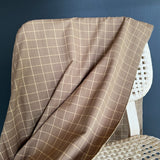 Diamond Textiles - Homespun Cotton - Windowpane - Pine Cone