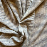 Deadstock - Rayon Blend Knit - Gray Stripe