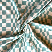 Verhees - Cotton Jersey - Cool Vibes - White & Aqua