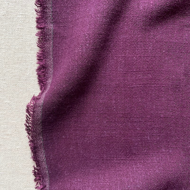 Rayon Linen Slub - Plum