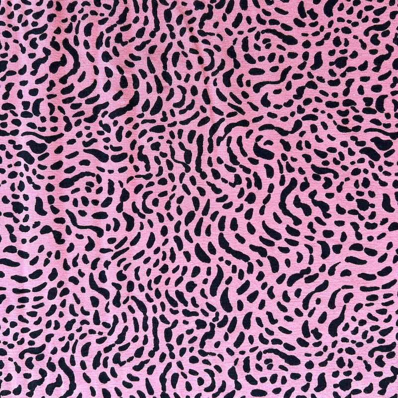 Verhees - Cotton Jersey - Rose Wiggly Dots