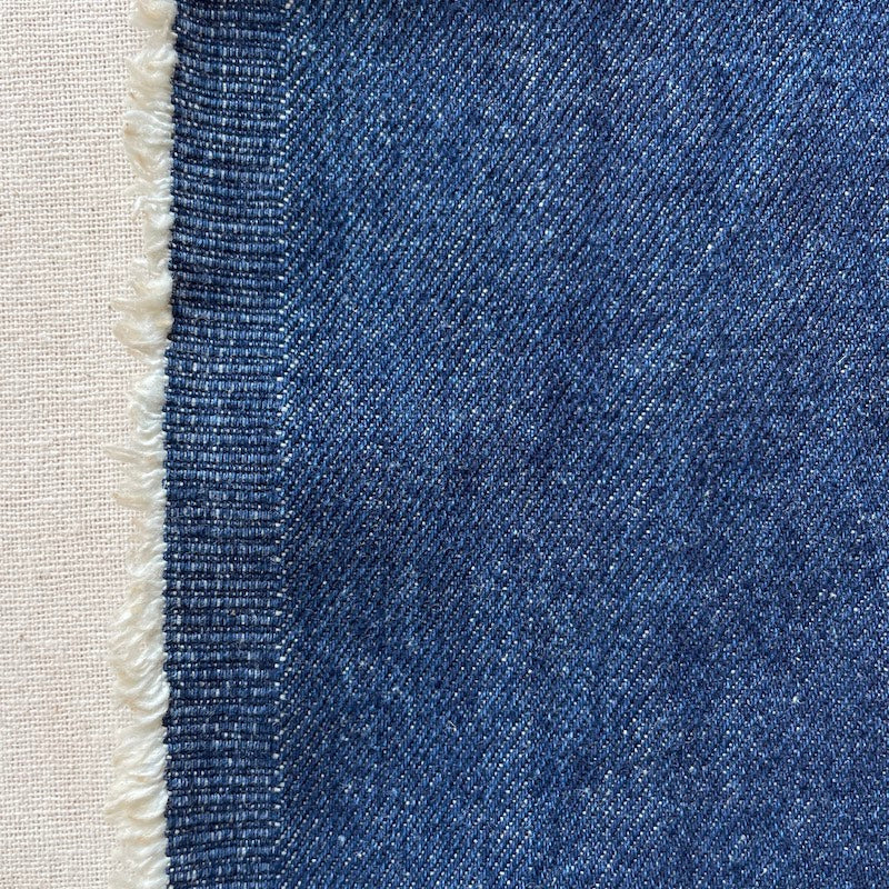 Indigo Denim - 12oz - Scoured Indigo