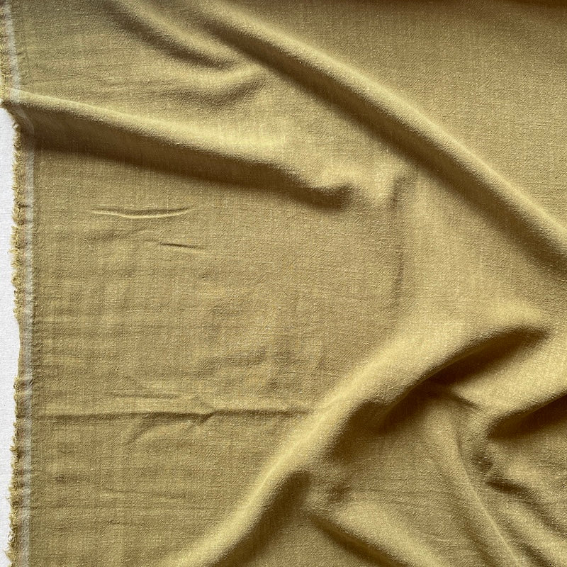 Rayon Linen Slub - Seaweed
