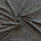 Verhees - Bamboo Cotton Jersey - Black Ditsy Floral
