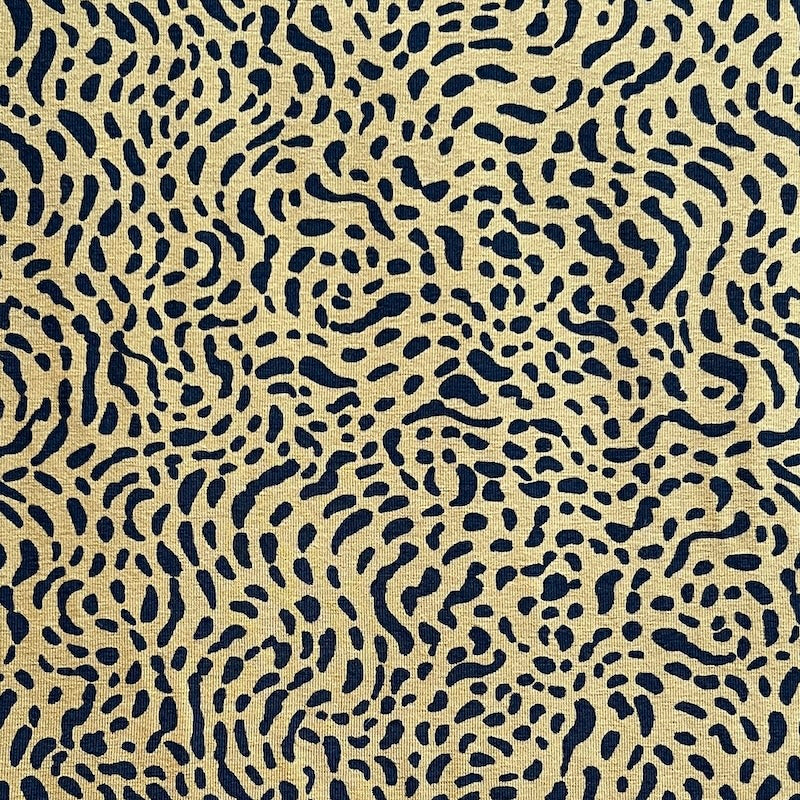 Verhees - Cotton Jersey - Ochre Wiggly Dots