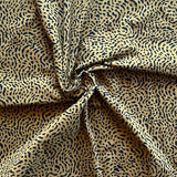 Verhees - Cotton Jersey - Ochre Wiggly Dots
