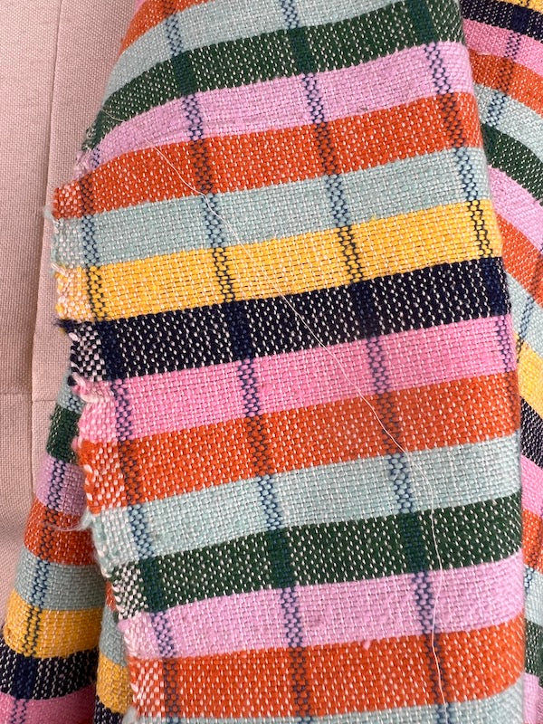 Khadi Handwoven Cotton Check - Rainbow
