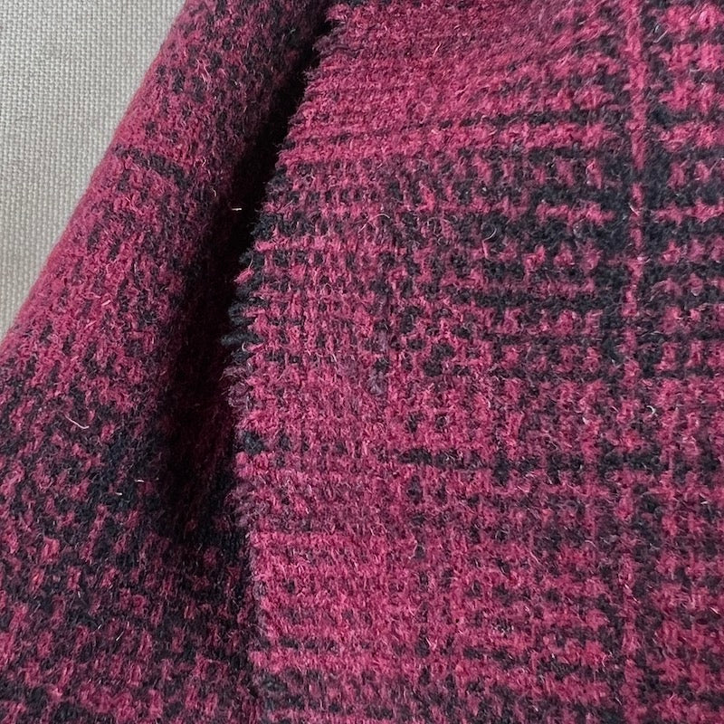 Lanacot Wools - Felted Wool - Textures - Purple Plaid