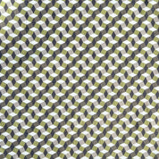 Lino Textile - Linen - Geo Honeycomb - Olive Green