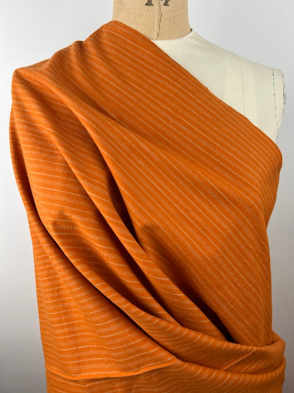 Diamond Textiles - Chatsworth Brushed Cotton - Stripes - Marigold