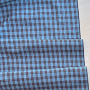 Diamond Textiles - Country Vintage - 1/4" Gingham - Dusky Blue & Cocoa