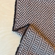 Deadstock - Wool Blend Herringbone - Pink & Brown