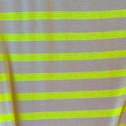 Deadstock - Cotton Waffle Knit - Neon & Cream