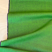 Deadstock - Linen/Cotton Canvas - Apple Green & Navy