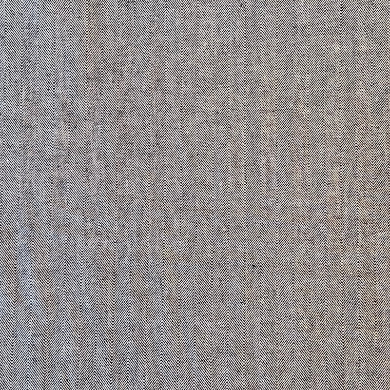 Deadstock - Cotton Flannel - Navy & White Herringbone