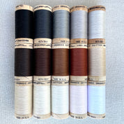 Scanfil - Organic Cotton Thread - 50/2 wt - 500 Yards - Neutrals