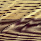 Deadstock - Variegated Stripe Jersey - Avocado & Brown
