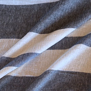 Deadstock - Linen Gauze - Navy & White