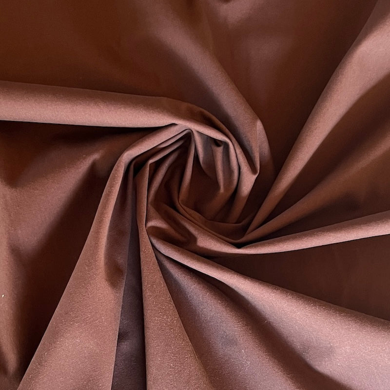 Deadstock - Brushed Cotton Poplin - Chocolate