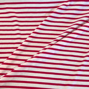 Deadstock - Jersey - Magenta & White Stripe