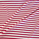 Deadstock - Jersey - Magenta & White Stripe