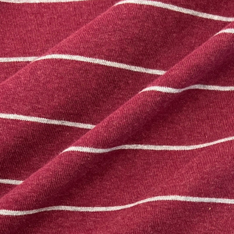 Deadstock - Jersey - Maroon & Gray Stripe